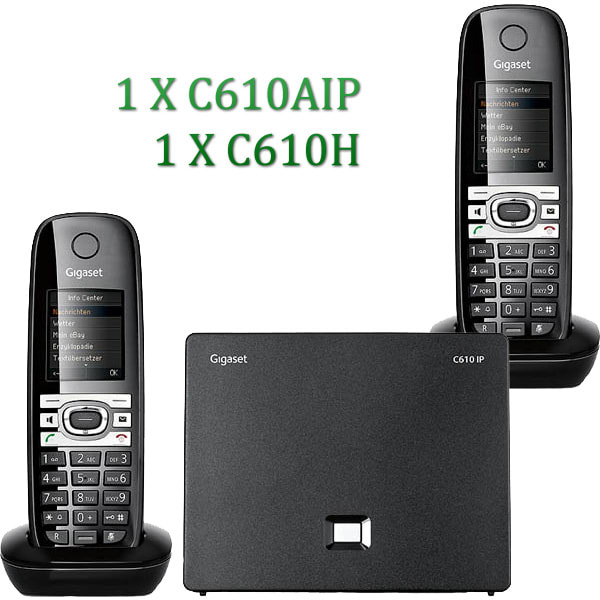 DUAL PACK GIGASET C610A IP + 1 Extra Handset
